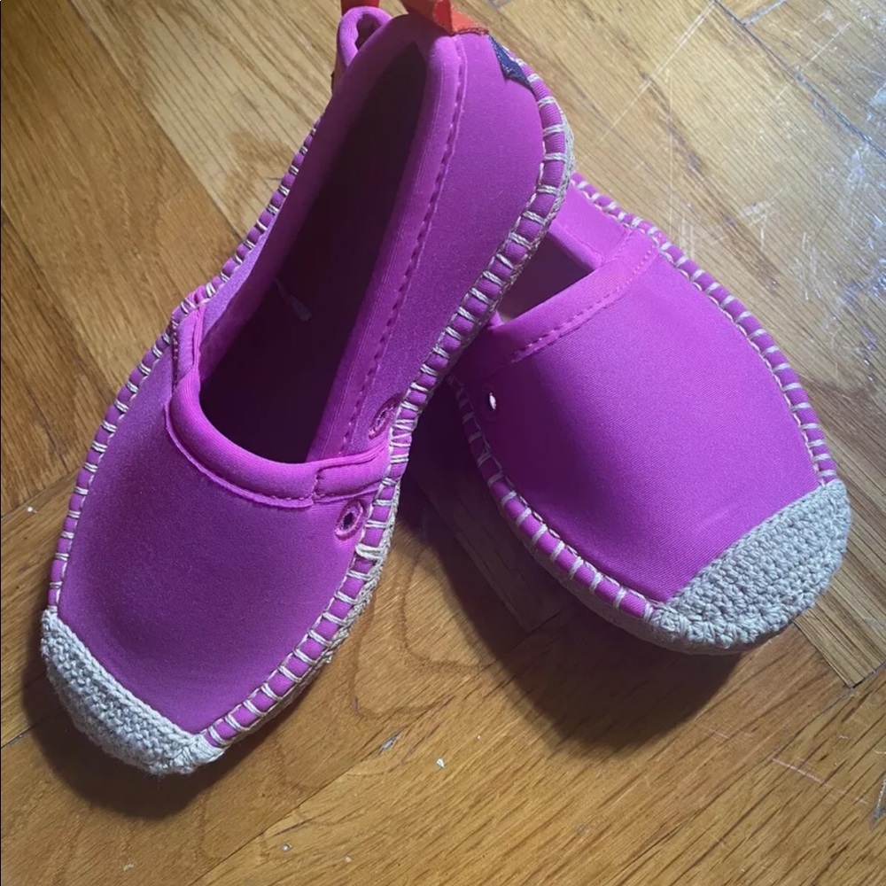 New Sea Star Girl Pink Pool Beachwear Espadrille Shoes Size 11